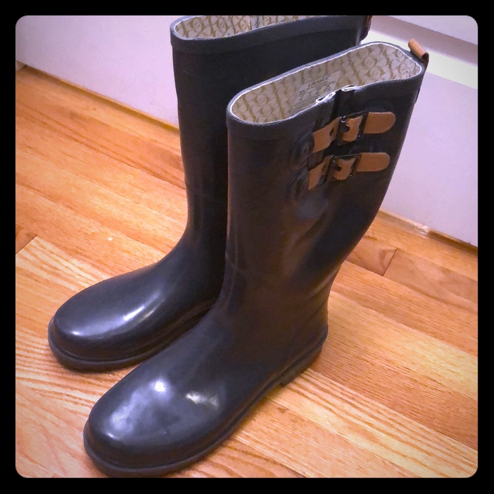 Women’s chooka rain boot, gray, size 10